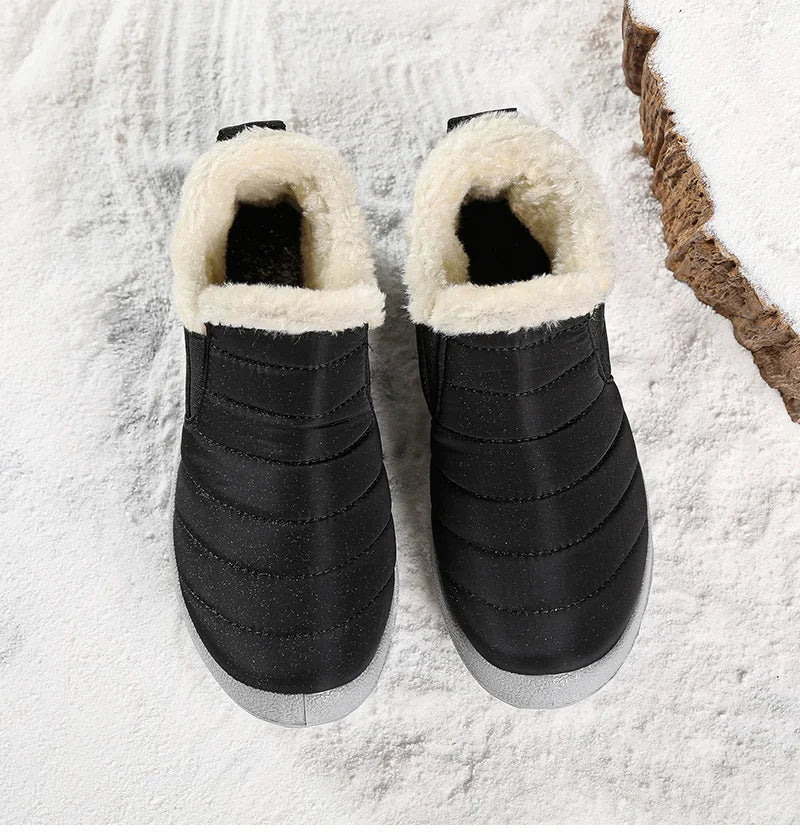 Waterproof Warm Snow Boots - Black