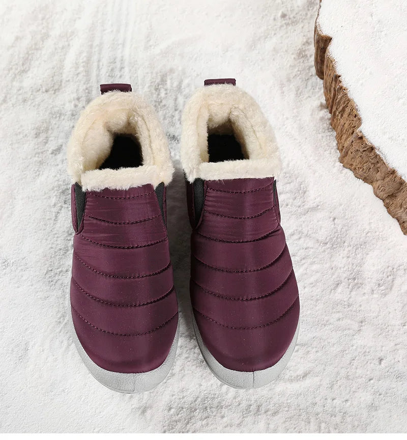 Waterproof Warm Snow Boots - Prune