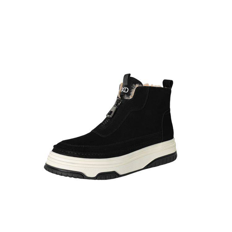 Warm Fleece-Lined Winter Boots -Black