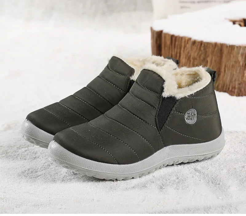 Waterproof Warm Snow Boots - Green